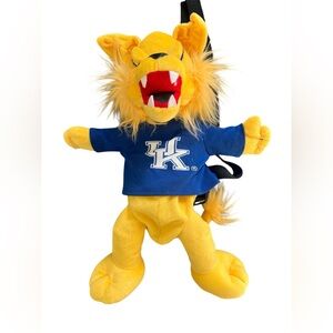 Team heads brand Kentucky wildcats plush mascot backpack